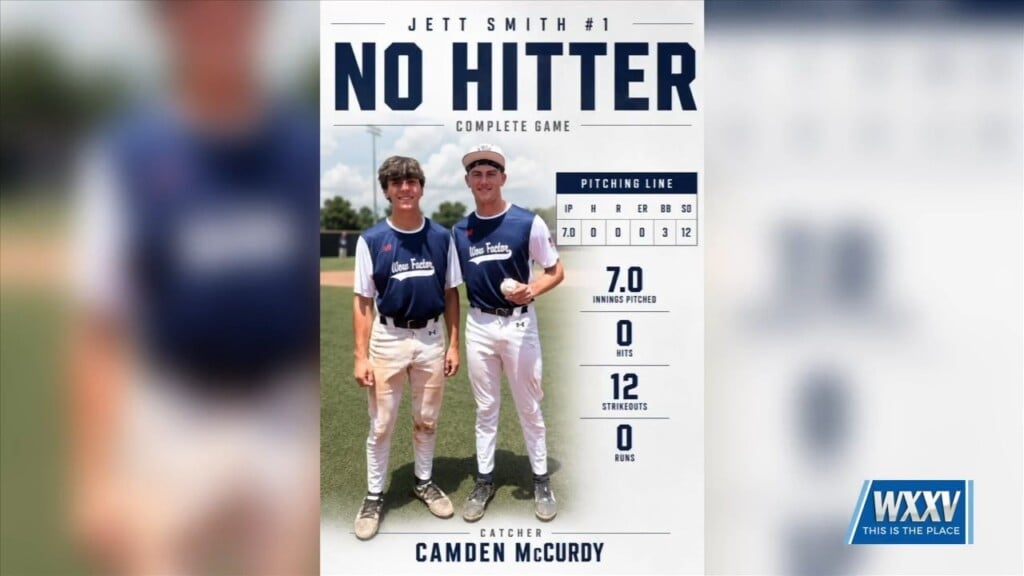 Poplarville Rising Junior Jett Smith Throws Complete Game No Hitter During Summer Ball!