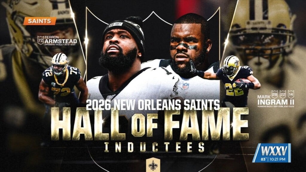 Mark Ingram And Terron Armstead Selected For 2026 Saints Hall Of Fame Induction