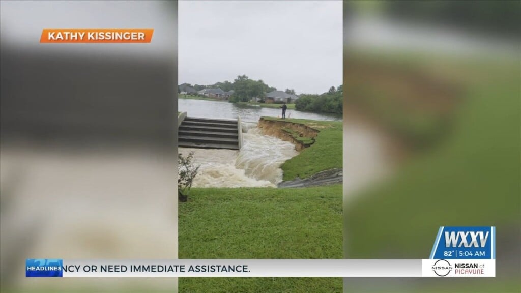 Dam In Swan Lake Area Of Harrison County Sustains Damage