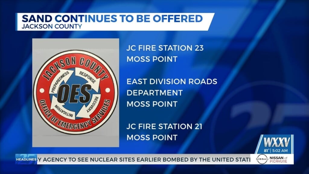Jackson County Continuing To Provide Sand Bags To Residents