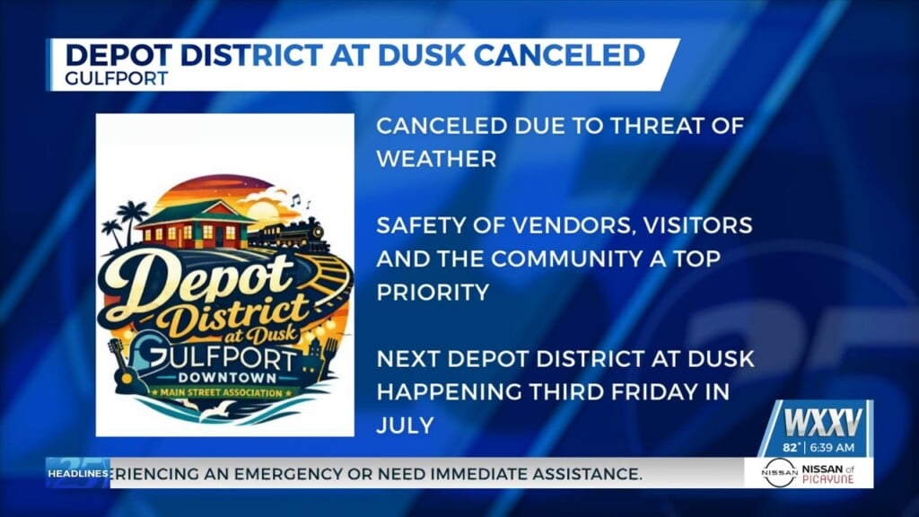 Depot District At Dusk In Gulfport Canceled