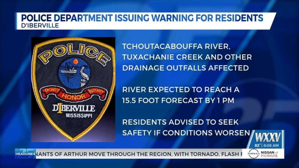 D’iberville Police Issue River Warning For Residents