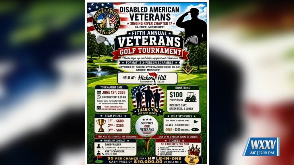 Fifth Annual Veterans Golf Tournament Set To Tee Off In Gautier