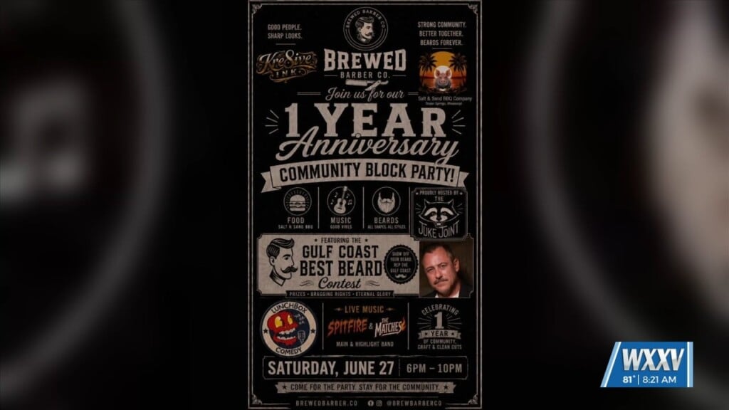 Brewed Barber In Ocean Springs Celebrating One Year Anniversary