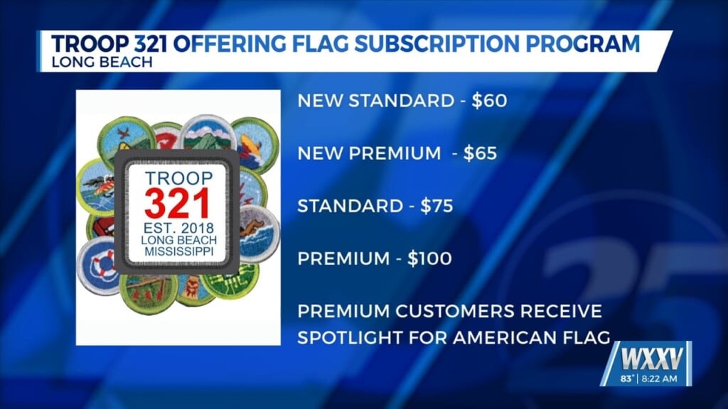 Scout Troop 321 Offering Flag Subscription Service