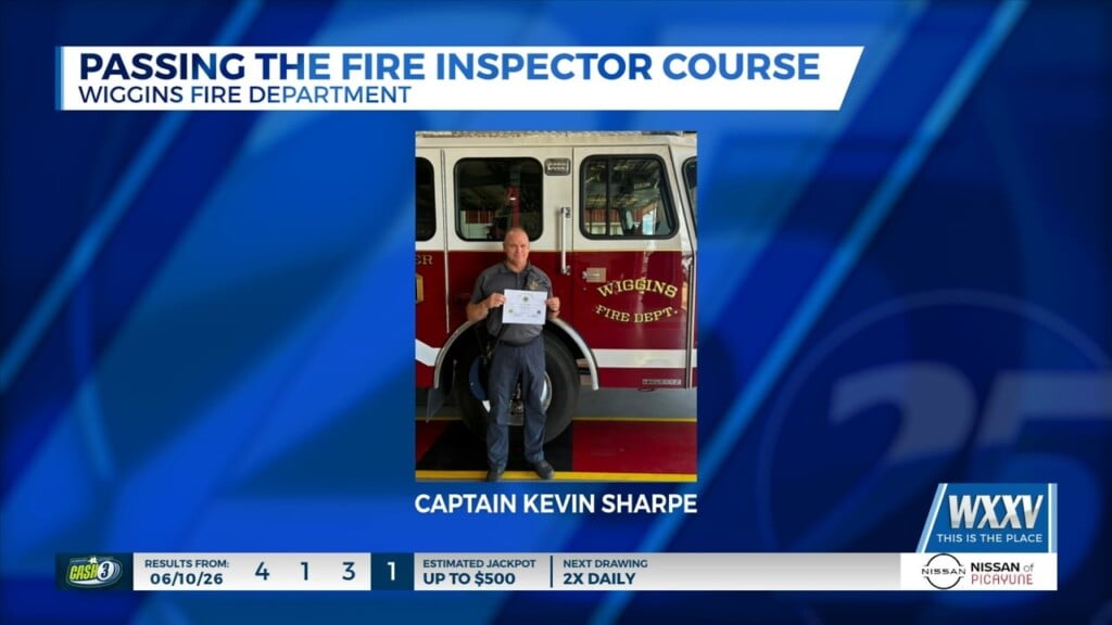 Wiggins Fire Captain Passes Fire Inspector Course