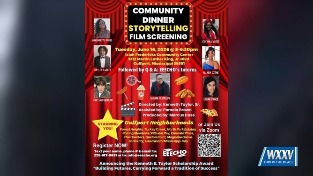 Community Dinner Storytelling Film Screening Taking Place In Gulfport