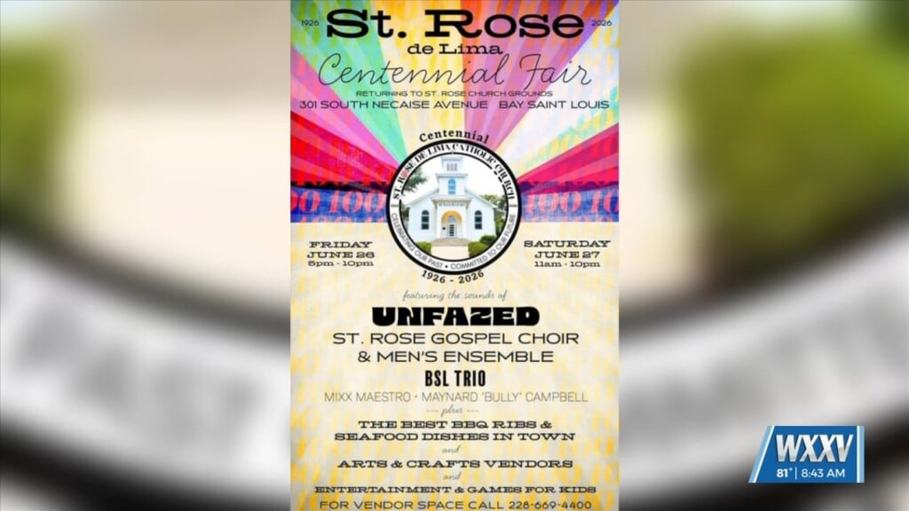 St. Rose De Lima Centennial Fair Kicks Off In Bay St. Louis This Weekend