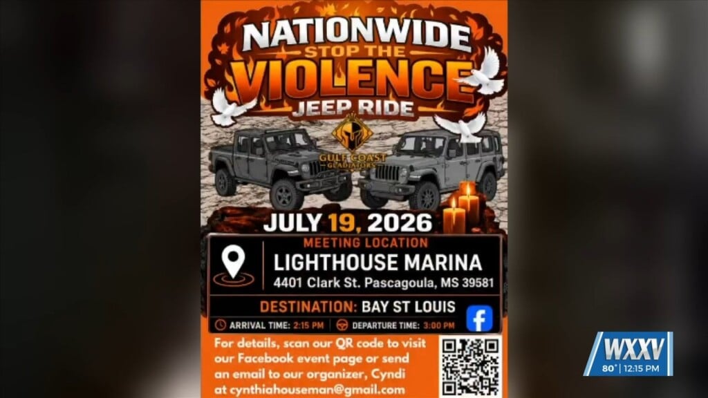Nationwide ‘stop The Violence’ Jeep Ride In Bay St. Louis