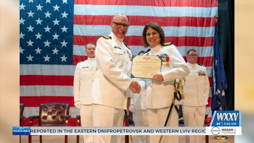 Naval Construction Battalion Center In Gulfport Holds Change Of Command Ceremony