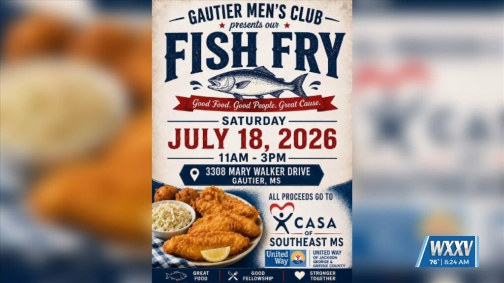 Gautier’s Men Club Hosting Fish Fry For Casa Fundraiser