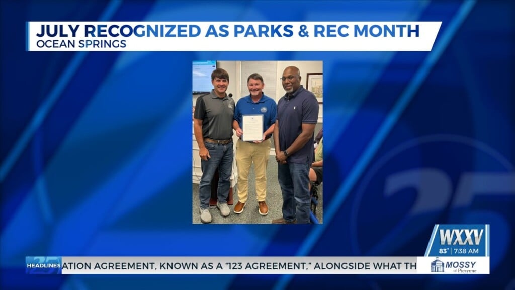 City Of Ocean Springs Recognizes Parks And Recreation Department.