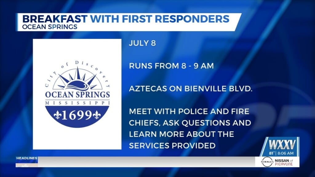 Breakfast With First Responders In Ocean Springs Wednesday