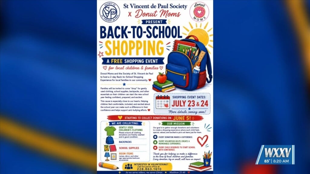 St. Vincent De Paul Society And Donut Moms Hosting Back To School Shopping Event