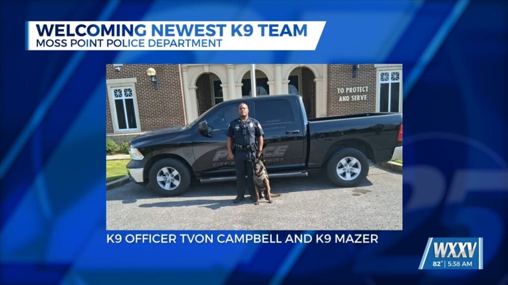 Moss Point Police Department Welcomes Newest K9 Team