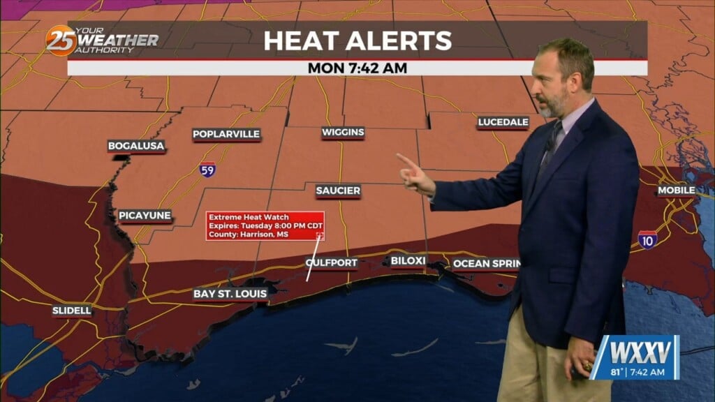 07/27 Ryan's "extreme Heat" Monday Morning Forecast