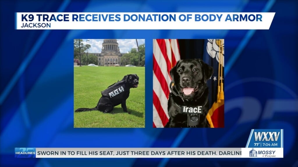 K9 Trace Receives Donation Of Body Armor
