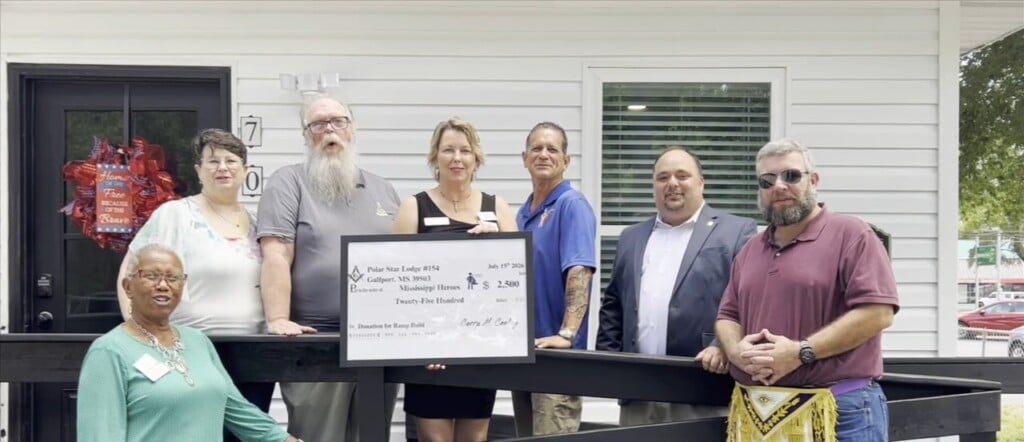Polar Star Lodge Donates To Mississippi Heroes To Help With Ramp It Up Project