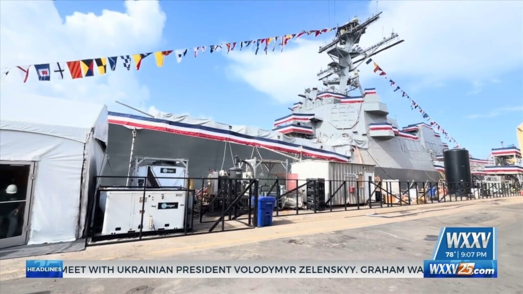 Future Uss George M. Neal Christened At Ingalls Shipbuilding