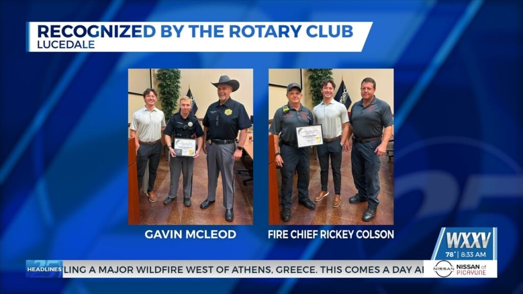 Lucedale Rotary Club Recognizes First Responders