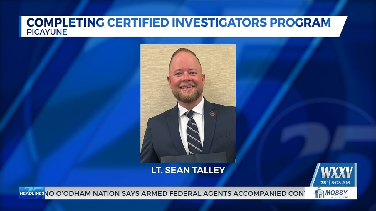 Picayune Police Lt. completes certified investigators program