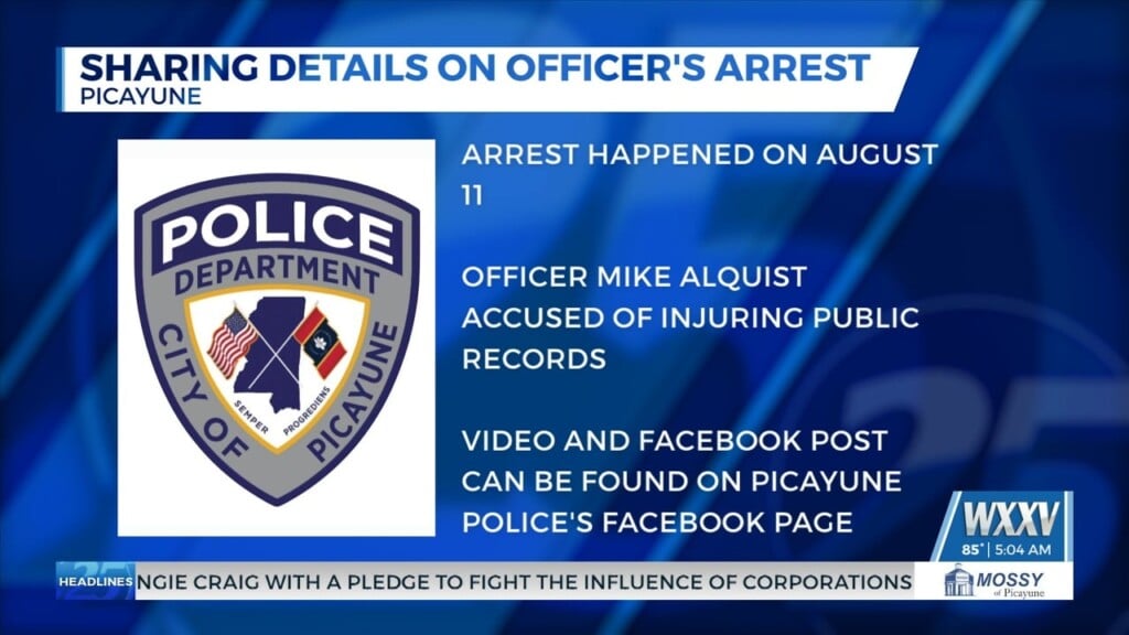 Picayune Police Department Addresses Officer’s Arrest In Louisiana