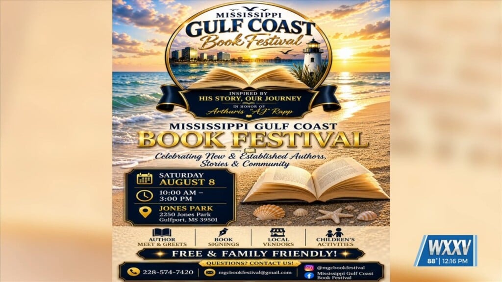 Inaugural Mississippi Gulf Coast Book Festival Kicks Off At Jones Park