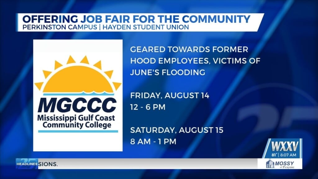 Mgccc To Host Job Fair For Former Hood Industries Workers, Flood Victims