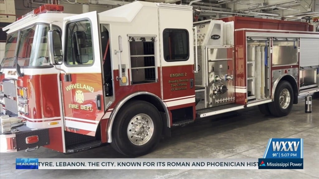 City Of Waveland Fire Department Receives New Fire Truck