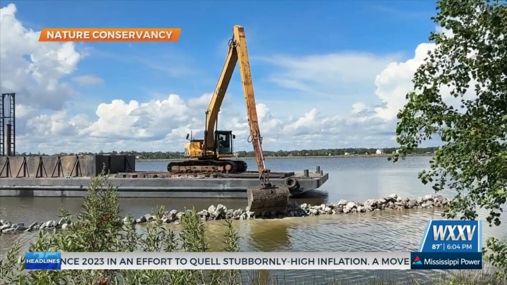 Phase One Of Living Shoreline Project Complete In Biloxi