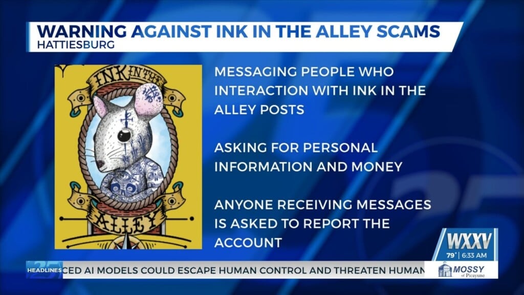 Hattiesburg Pocket Museum Warning Of ‘ink In The Alley’ Scam