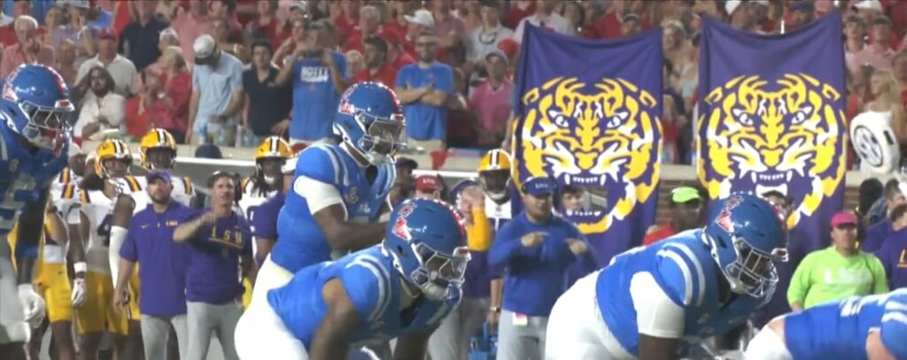 Ncaa Football: Ole Miss Defeats Lsu In Top Ten Matchup