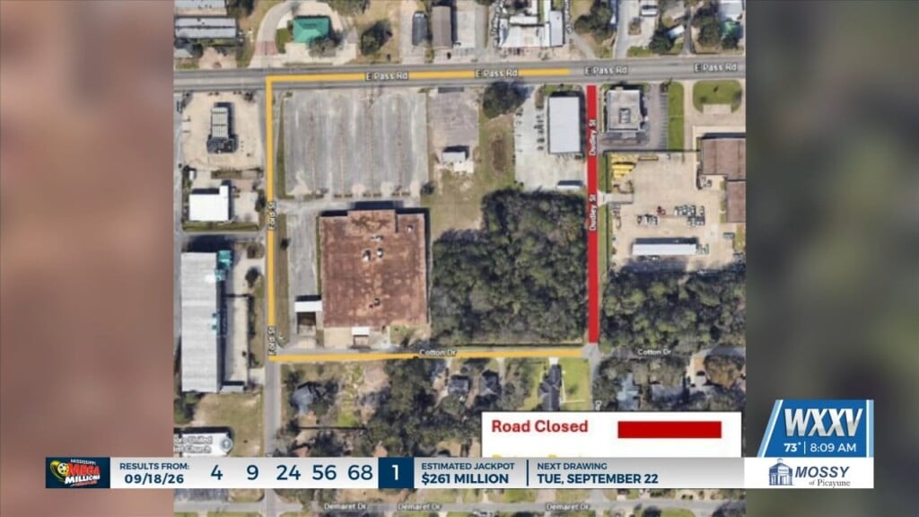 Emergency Road Closure Scheduled In Gulfport