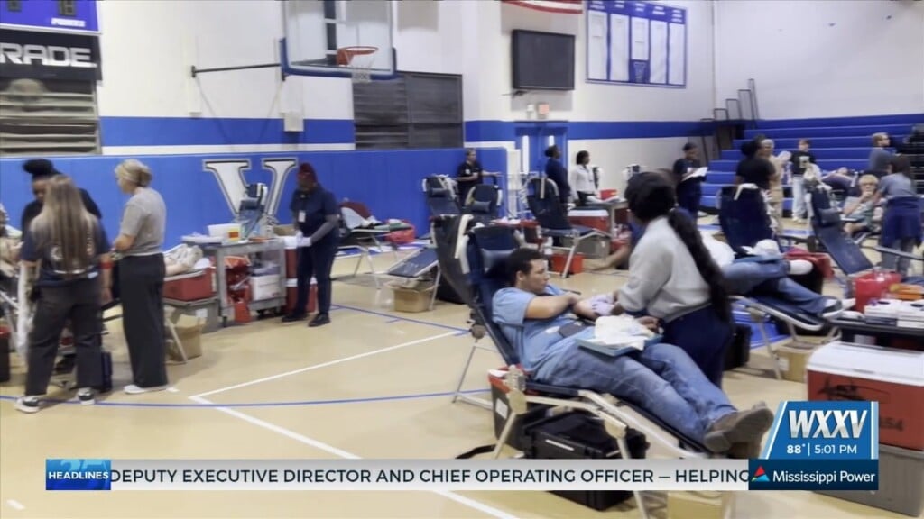 Vancleave High School Gives Back Through Community Blood Drive