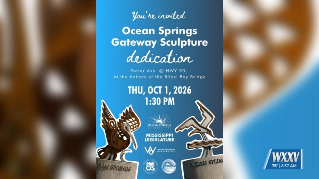 City Of Ocean Springs Unveiling New Gateway Sculpture