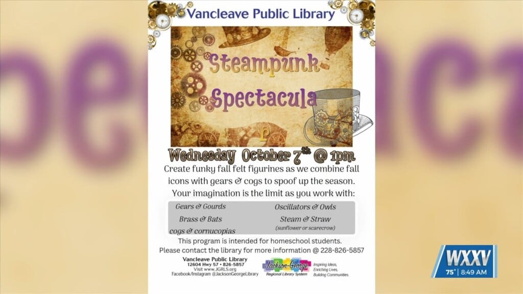 October Events Happening At The Vancleave Public Library