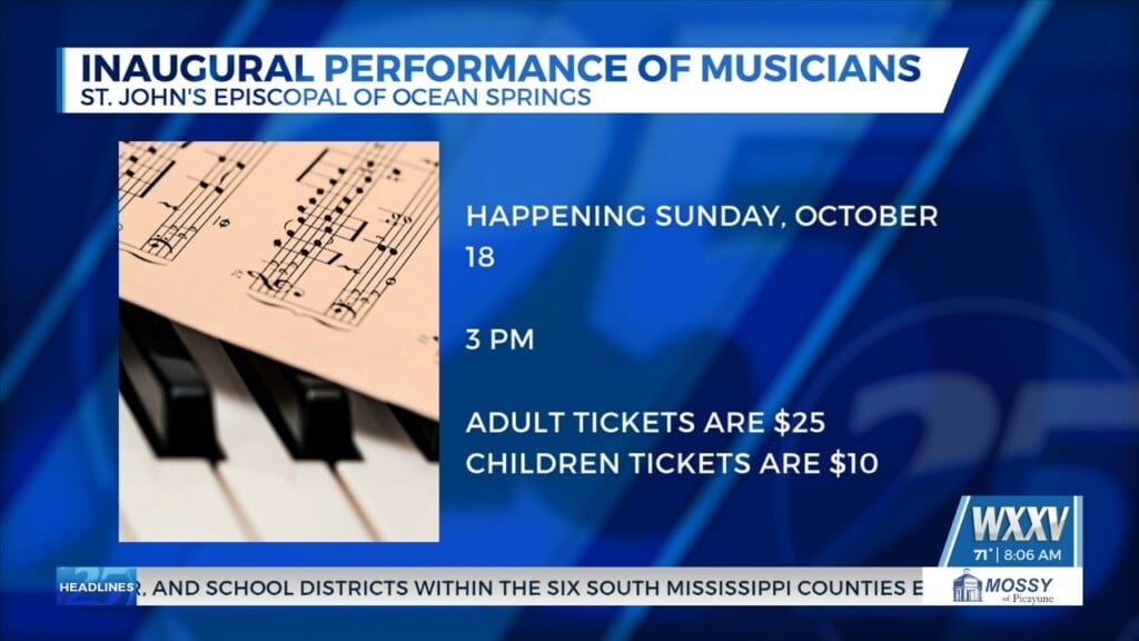 St. John’s Episcopal Of Ocean Springs Hosting Musical Performance
