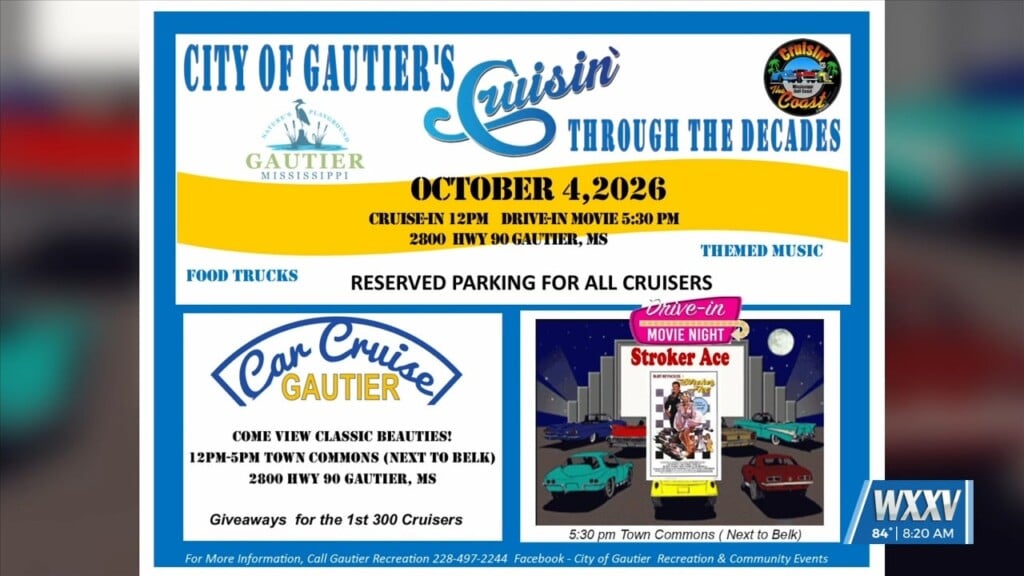 City Of Gautier Hosting Cruisin’ Through The Decades