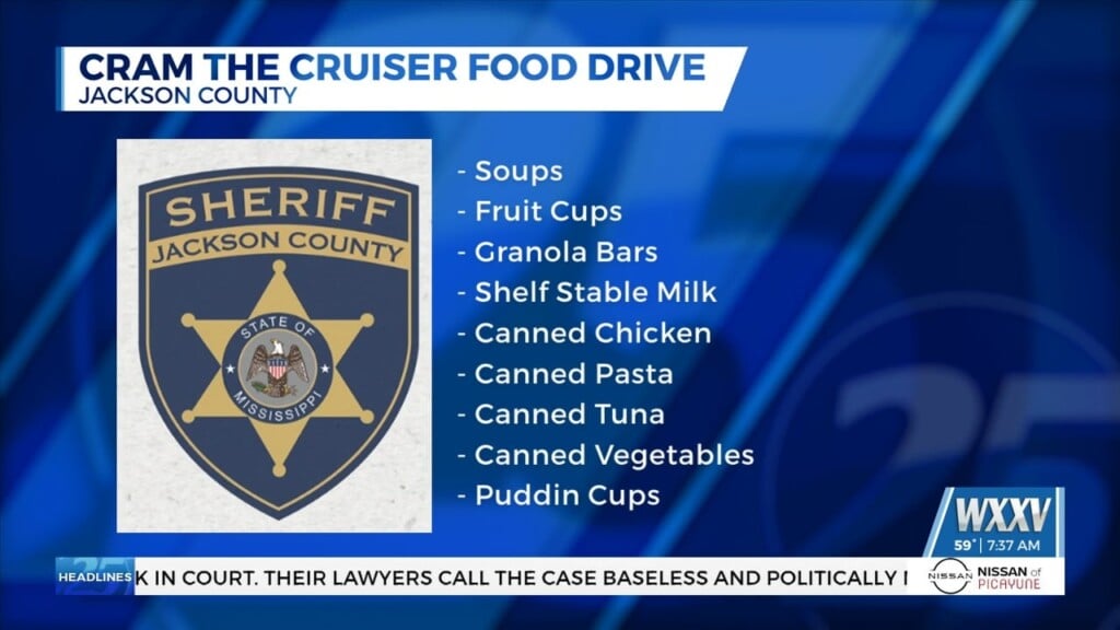 Jackson County Sheriff’s Department Hosting Cram The Cruiser Food Drive