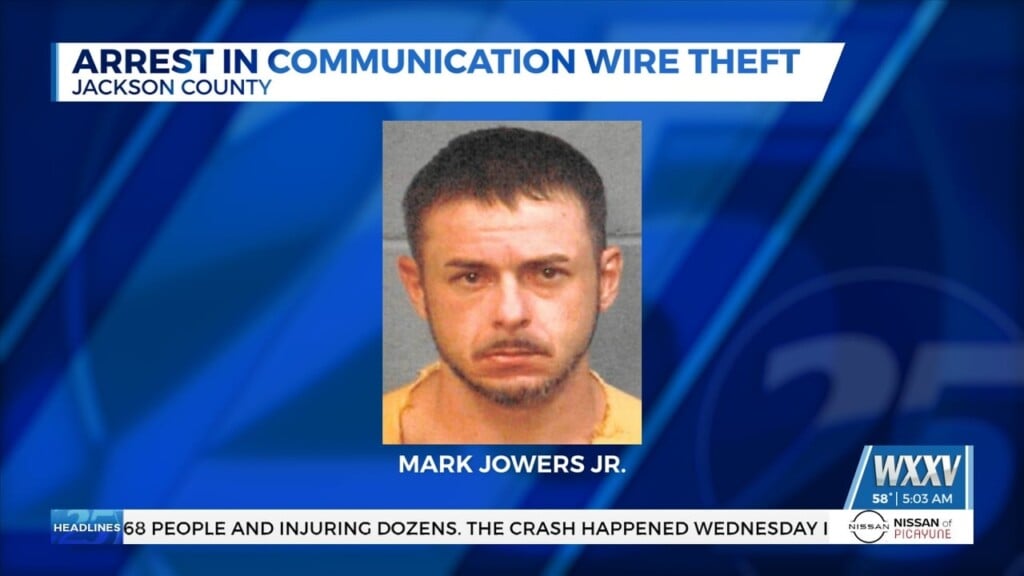 Arrest Made In Communication Wire Theft In Jackson County