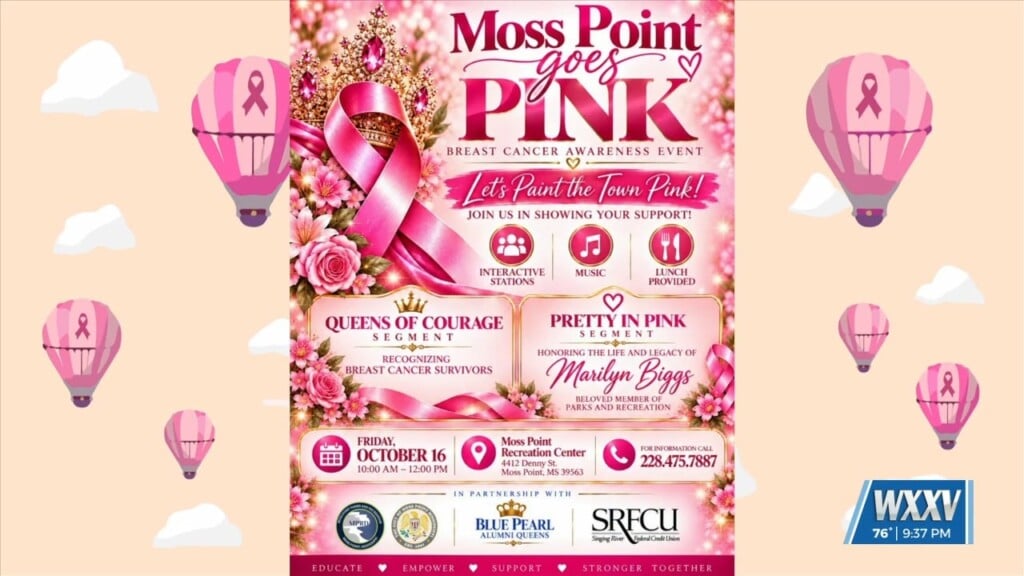 Moss Point Goes Pink For Breast Cancer Awareness Month