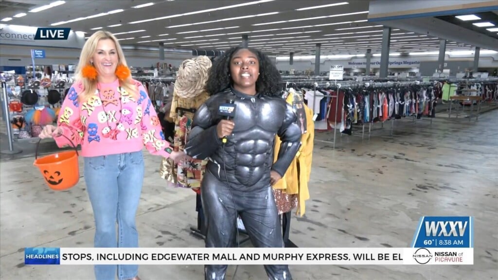 Wxxv News 25’s Asia Ellis Shows Us Goodwill Halloween Offerings