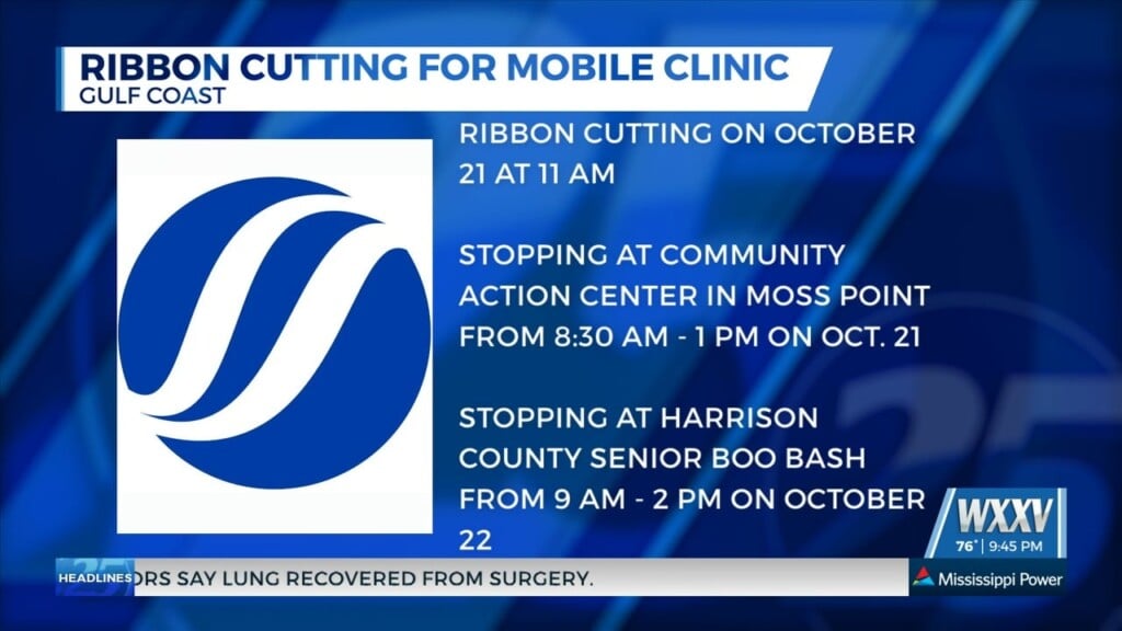 Singing River Health System Hosting Ribbon Cutting For Mobile Clinic
