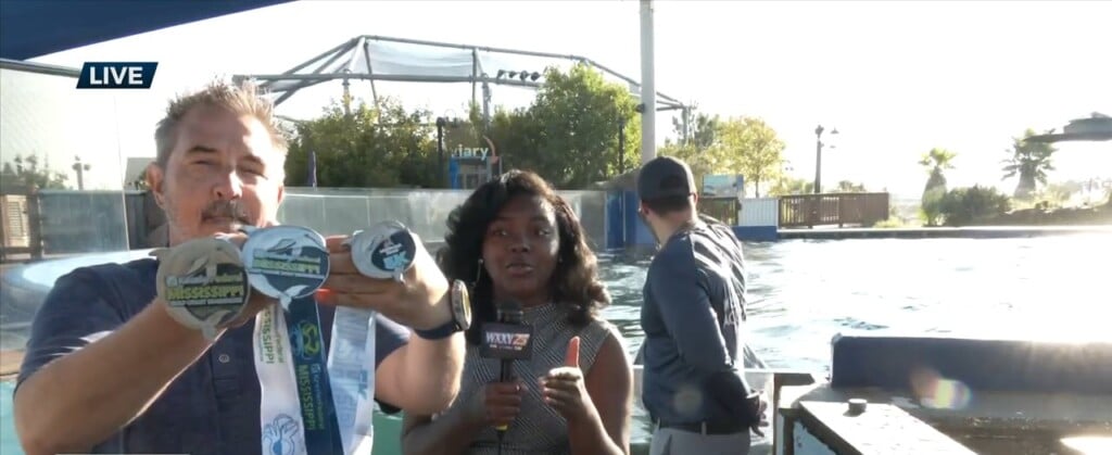 Wxxv News 25’s Asia Ellis Has A Look Keesler Federal Gulf Coast Marathon Medals