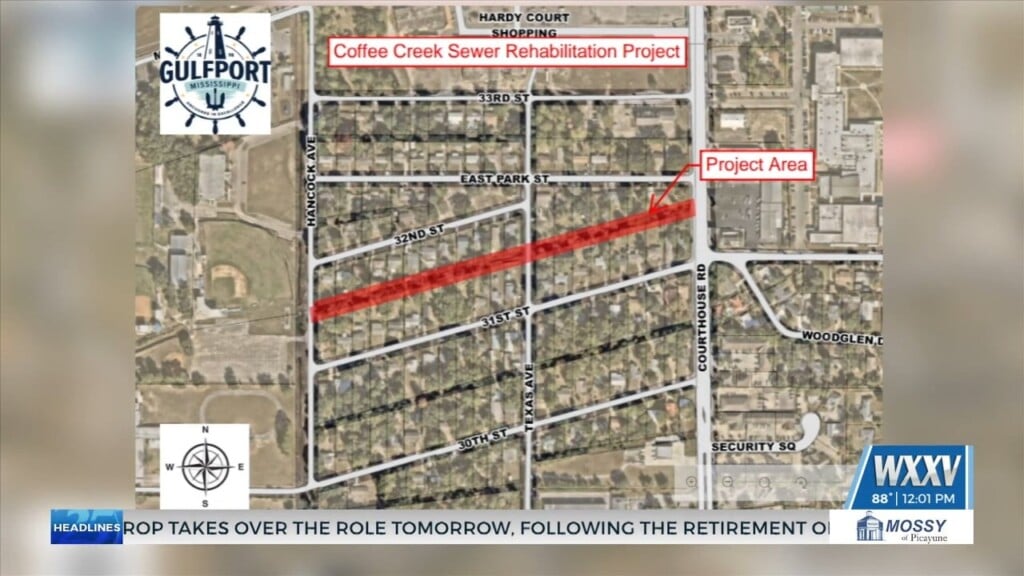 Coffee Creek Drainage Project Begins Monday In Gulfport