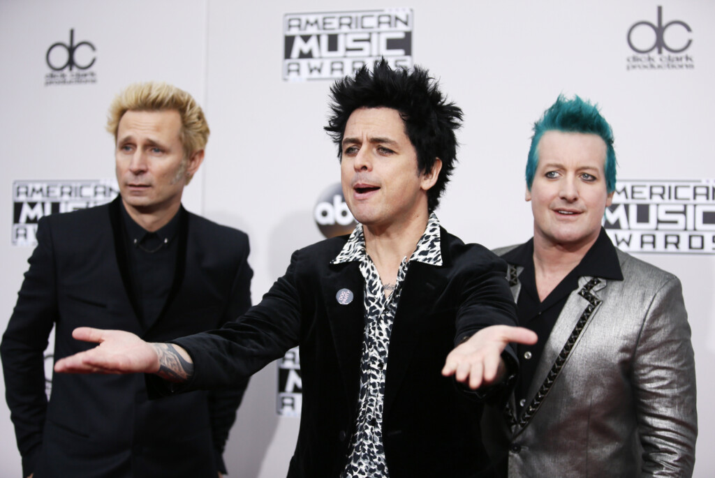 Green Day Arrives At The 2016 American Music Awards In Los Angeles