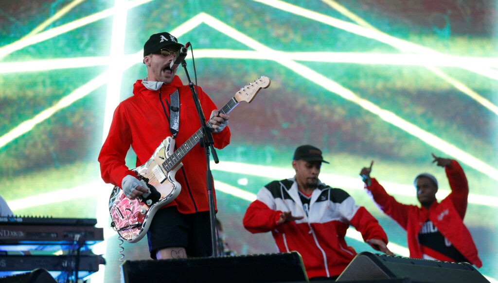 Gourley Of Portugal. The Man Performs At The Coachella Valley Music And Arts Festival In Indio
