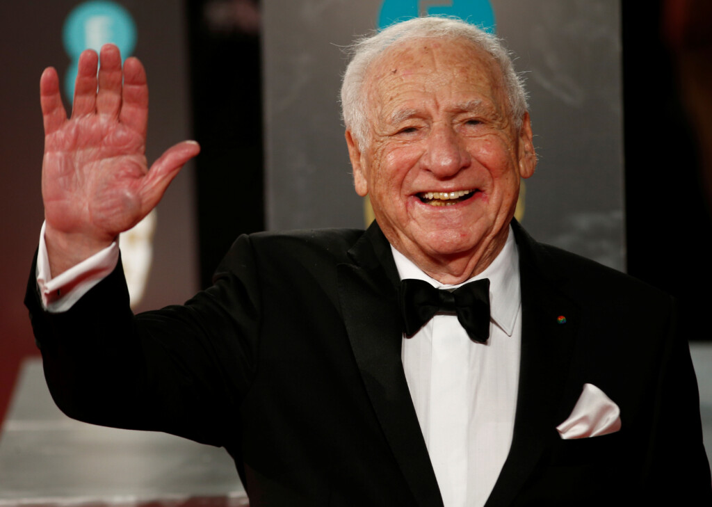 Mel Brooks Arrives For The British Academy Of Film And Television Awards (bafta) At The Albert Hall In London