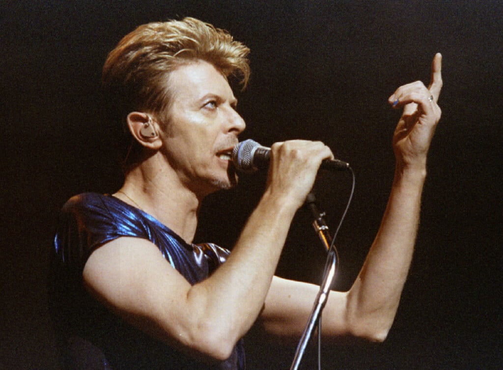 Singer David Bowie Gestures As He Performs One Of The The First Songs Of A Six Week Concert Tour Of..